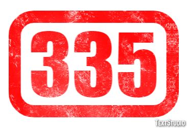 335 Text Effect and Logo Design Number
