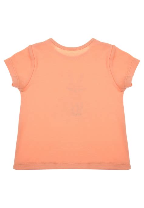 Baby Girl Peach Easter Bunny Print T-Shirt | Peacocks