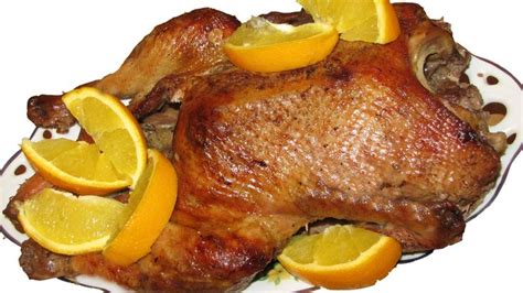Утка с яблоками Рецепт утки с яблоками в апельсиновом маринаде ...