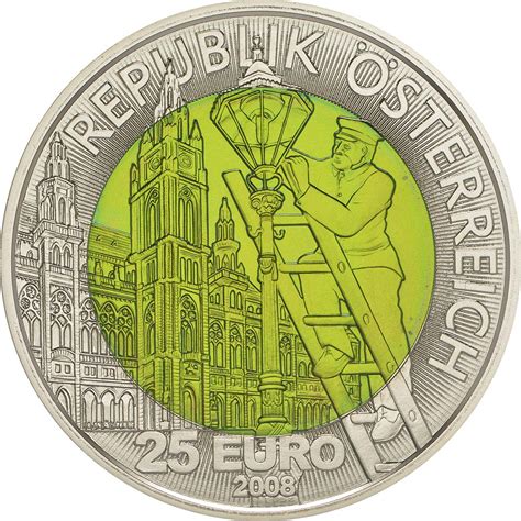 25 Euro Licht 2008 Stgl. Oesterreich Niob