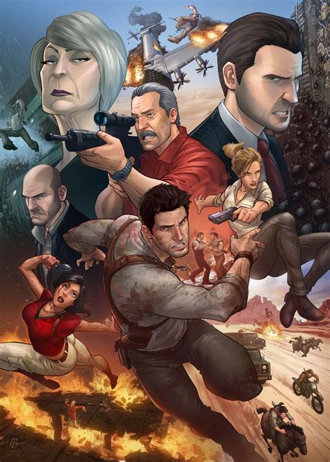 Uncharted Fan Art by Patrick Brown (755×1057) Uncharted Game, Uncharted ...