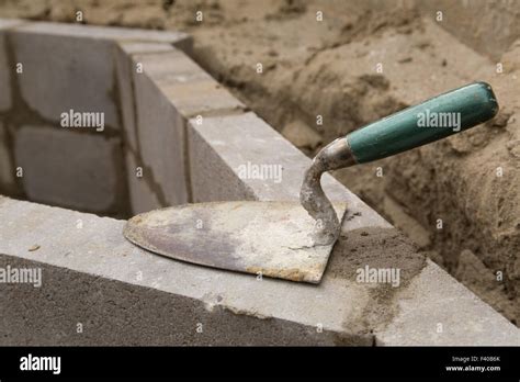wall construction  stock photo alamy