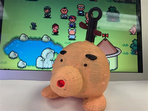 EarthBound / MOTHER A 3D Mr. Saturn that I printed, painted, and ...