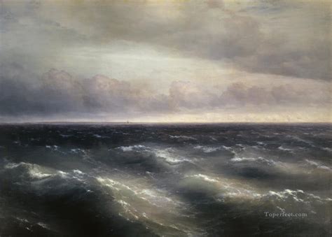 Ivan Aivazovsky the black sea Seascape Painting in Oil for Sale