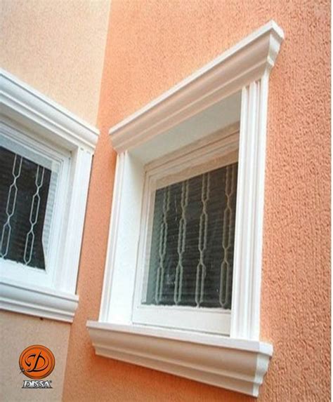 Moldura De Janelas Externas - Molduras Decorativas | Projeto de janela, Janelas exteriores, Fachada ...
