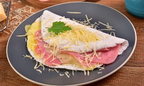 Tapioca De Presunto E Queijo - Receita: Como Fazer Tapioca Recheada com Queijo e Presunto
