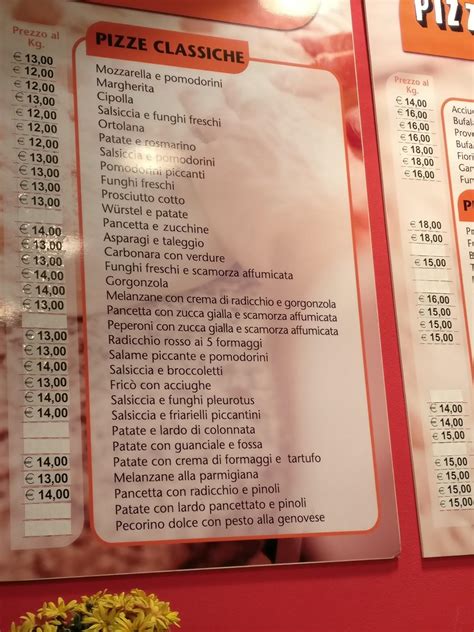 Menu at Pizza da Neo pizzeria, Gambettola, Via del Lavoro