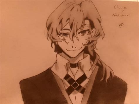 My first time drawing Chuuya! : r/BungouStrayDogs