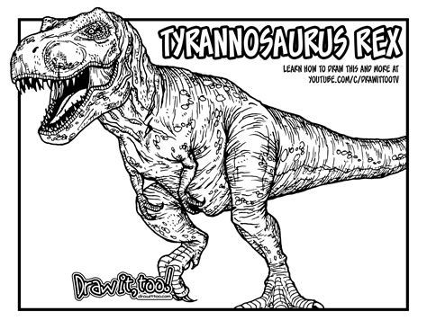 t-rex drawing