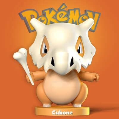 Cubone - Pokemon 3D Model by Sinh Nguyen