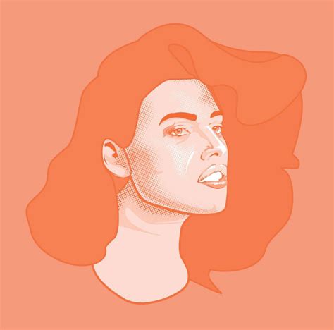 Peachy Portrait on Behance