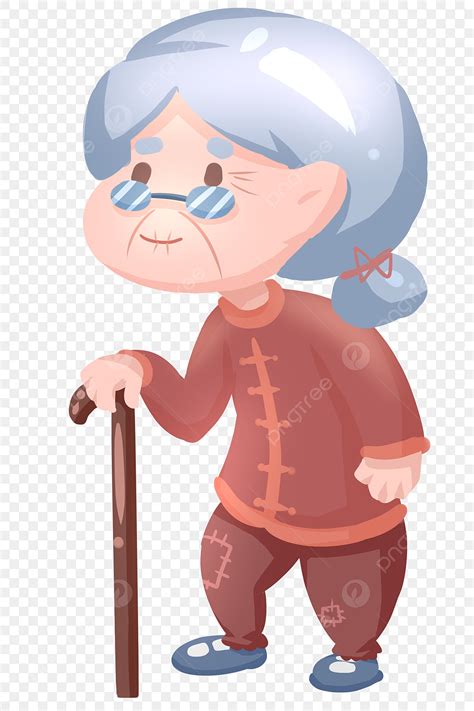 grandma hair hd transparent white hair grandma villain illustration