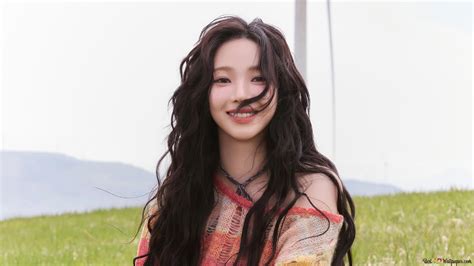 Cute Smiling 'Karina' from Aespa | 'Live My Life' MV Shoot 4K wallpaper