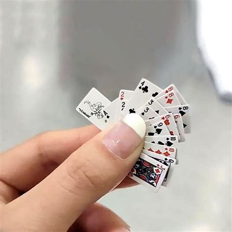 Super Tiny Mini Poker Playing Cards - GEEKYGET