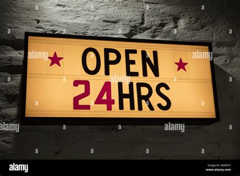 open  hours  res stock photography  images alamy