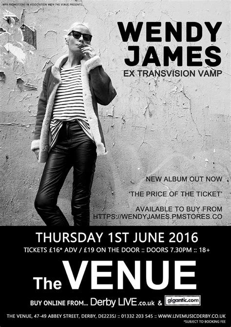 Wendy James xx | Wendy james, Transvision vamp, Music poster