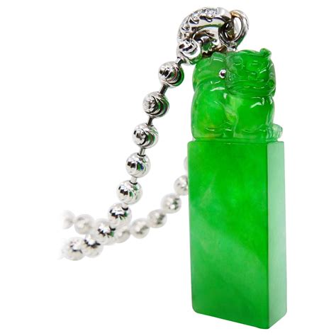 Certified Lavender and Imperial Green Jade Diamond Pendant Drop