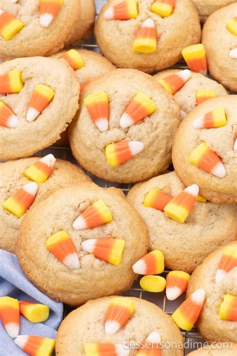Candy Corn Cookies - Desserts on a Dime