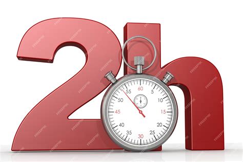 premium photo stopwatch   hours time limit isolated