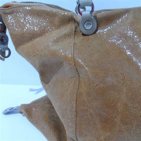 Womens Genuine Borse in Pelle Tan Leather Bag(s)