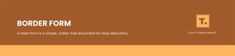 border form header template  edit