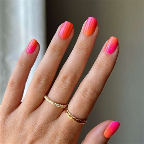 Why Summer Hot Pink Ombre Nails Are The Hottest Beauty Trend For The Current Tropical Vacation Season Now