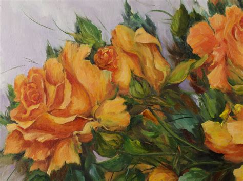 Картина «Картина олією Жовті троянди», Алла Василькова - Jose Art Gallery