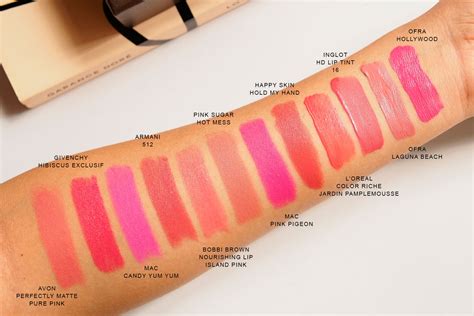 pink lipstick shades