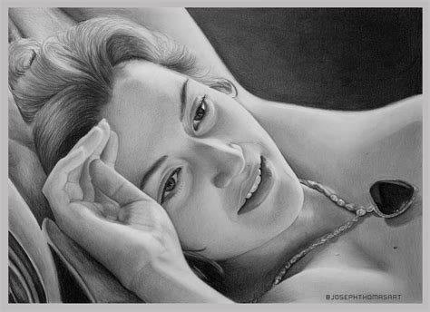 Kate Winslet Titanic Drawing Scene Full