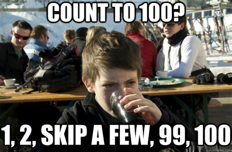 count to 100? 1, 2, skip a few, 99, 100 - Lazy Primary School Student ...