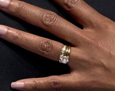 First Lady Michelle Obama's Diamond Engagement and Wedding Rings ...