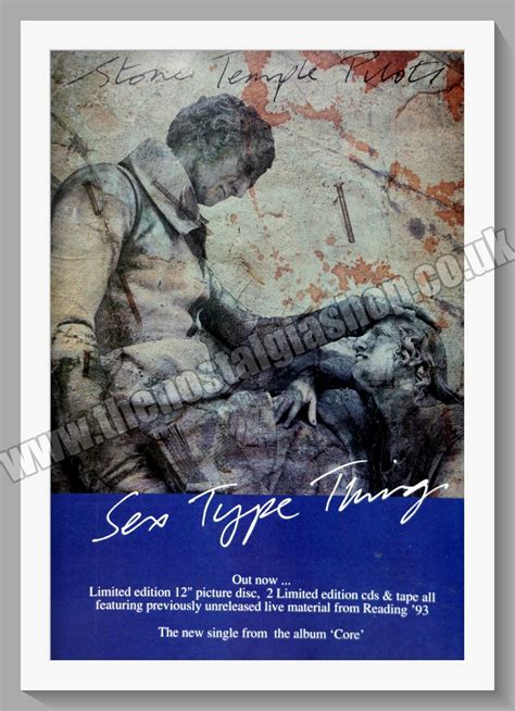 Stone Temple Pilots Sex Type Thing. 1993 Original Advert (ref AD60662