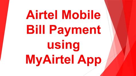 Airtel Bill Payment Online Using MyAirtel App - YouTube