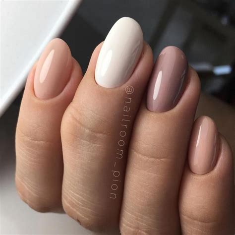 Круглая форма ногтей: фото с маникюром | Blush nails, Classic nails ...
