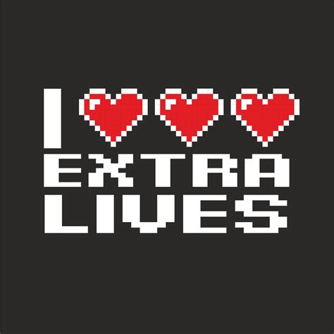 I HEART EXTRA LIVES T-SHIRT - GeekyTees