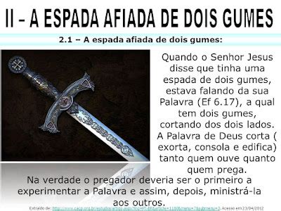Espada De Dois Gumes Significado - Palavra Fraterna: A espada de dois gumes