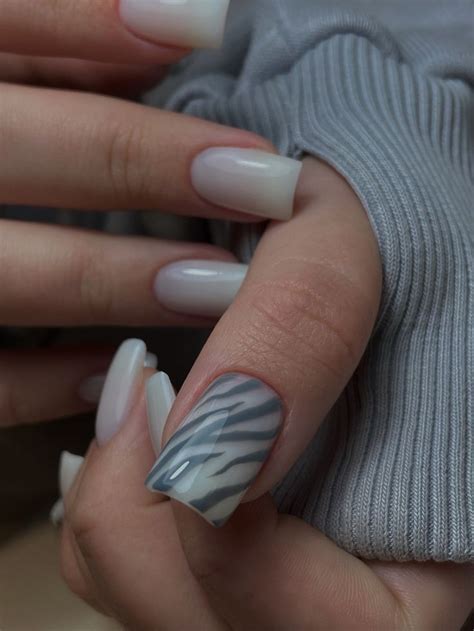 Zebra nail | Manicure, Wow nails, Casual nails