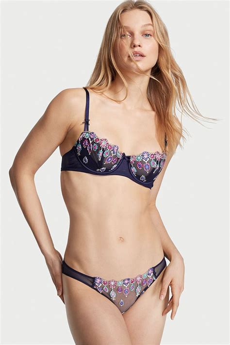 Buy Victoria's Secret Bejeweled Embroidery Cheekini Knickers from the