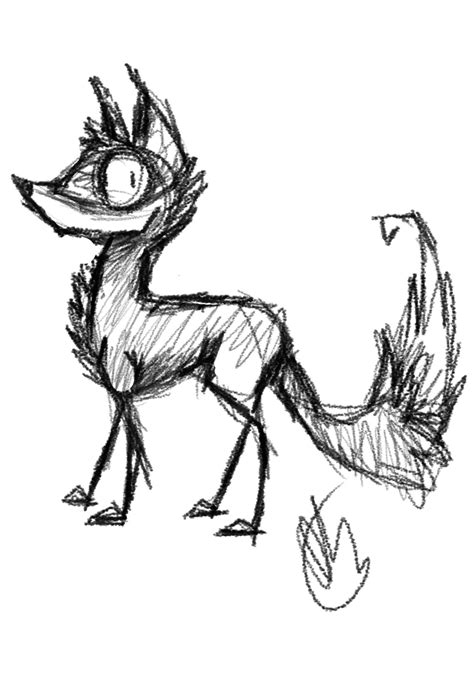 Fox Doodle by ThinkingBadger on DeviantArt