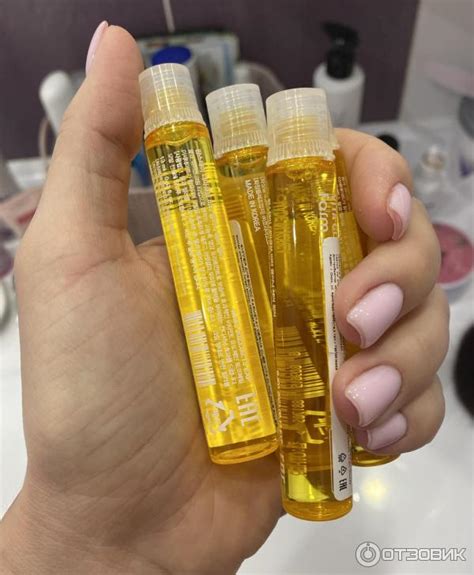 Отзыв о Филлер для волос Derma Cube Vita Clinic hair Filler Farm stay ...