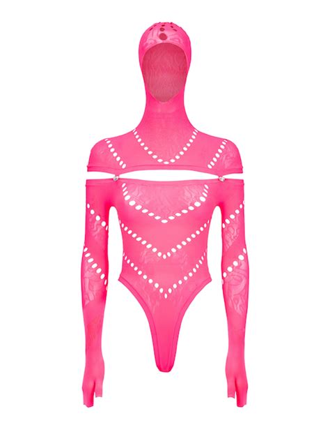 Pearl Bodysuit Shocking Pink | POSTER GIRL