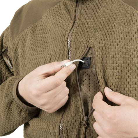 Helikon-Tex Alpha Hoodie Jacket - Grid Fleece | Men's Fleece Jackets ...