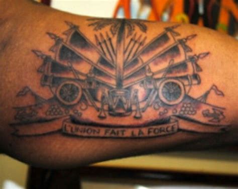 Haitian flag | Haiti tattoo, Haitian tattoo, Clock and rose tattoo