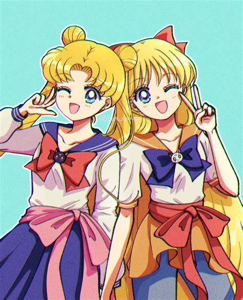 tsukino usagi, sailor moon, aino minako, sailor venus, luna, and 1 more