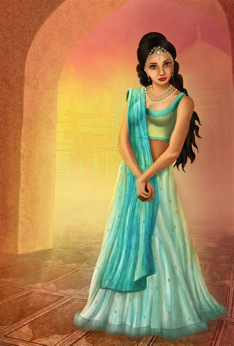 Indian Princess Art Anglo Indian School, 19th Century | Portrait Of An