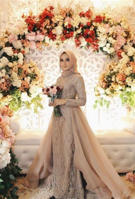 ide desain gaun pengantin islami terbaik  kamu muslimah