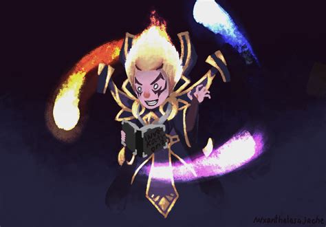 I'm excited for tomorrow's release of kid invoker persona so I drew him ...