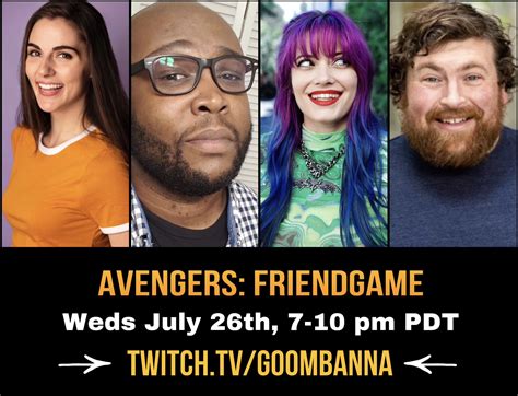 Anna Vanston on Twitter: "Excited to announce Avengers Friendgame: The