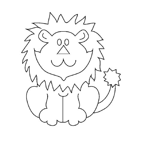 Kleurplaten Dieren Leeuw