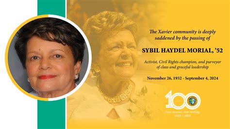 Xavier University of Louisiana Mourns the Passing of Sybil Haydel
